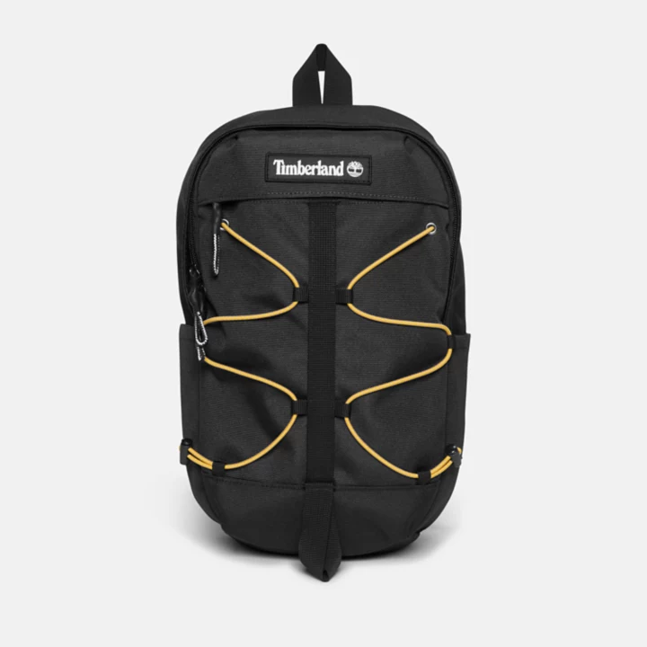 Mochila unissex Outdoor Archive Mini Bungee na cor preta.