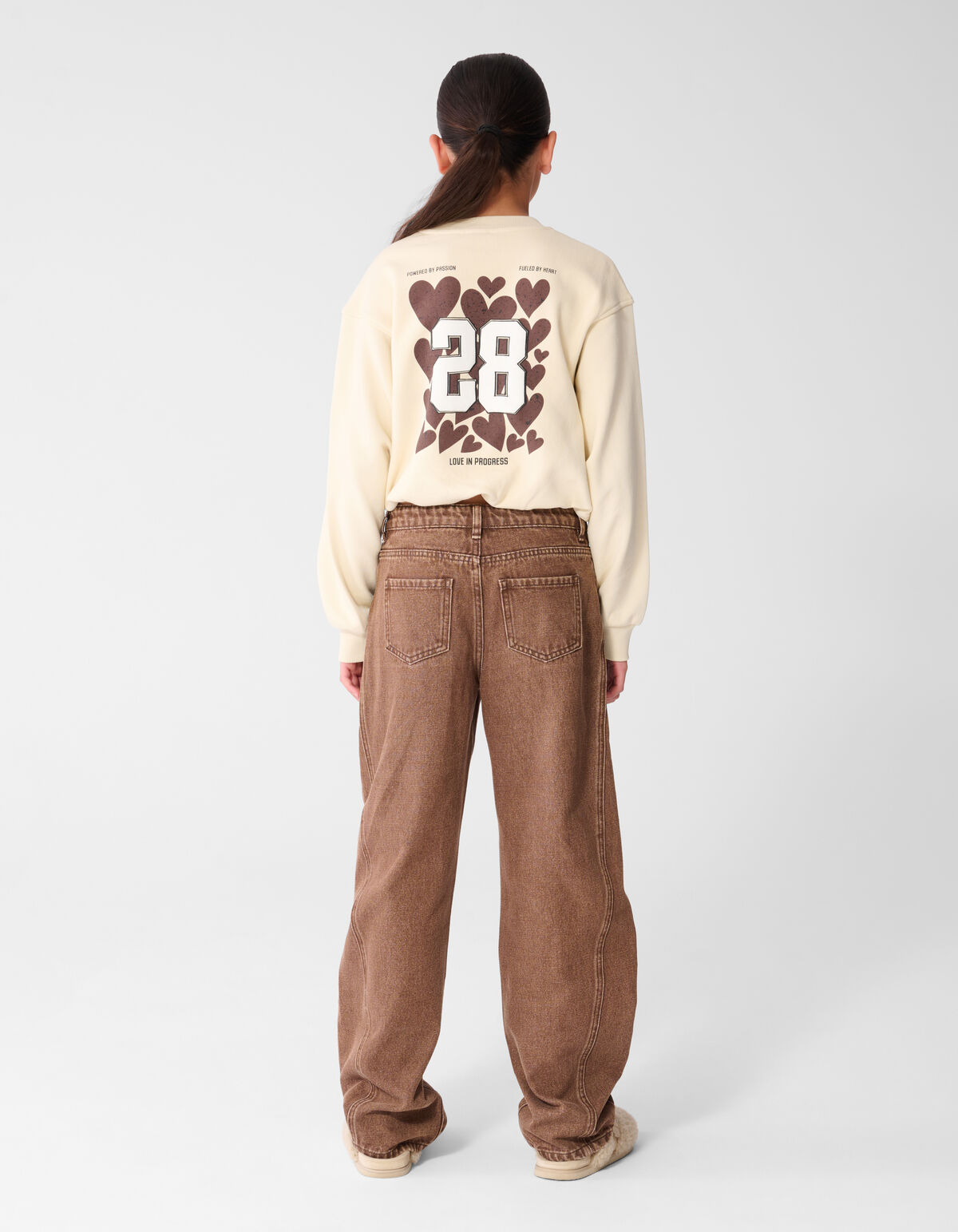 Twenty-Eight Artwork Sweater Gebroken Wit