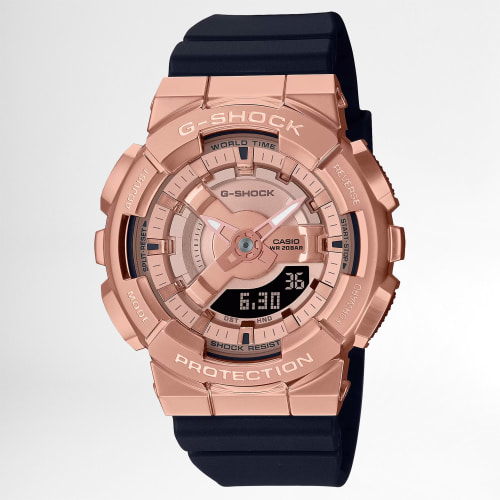 Montre G-Shock Femme GM-S110PG-1AER Noir Rose