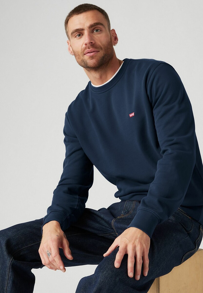 Suéter LEVI'S com gola redonda e logo no peito