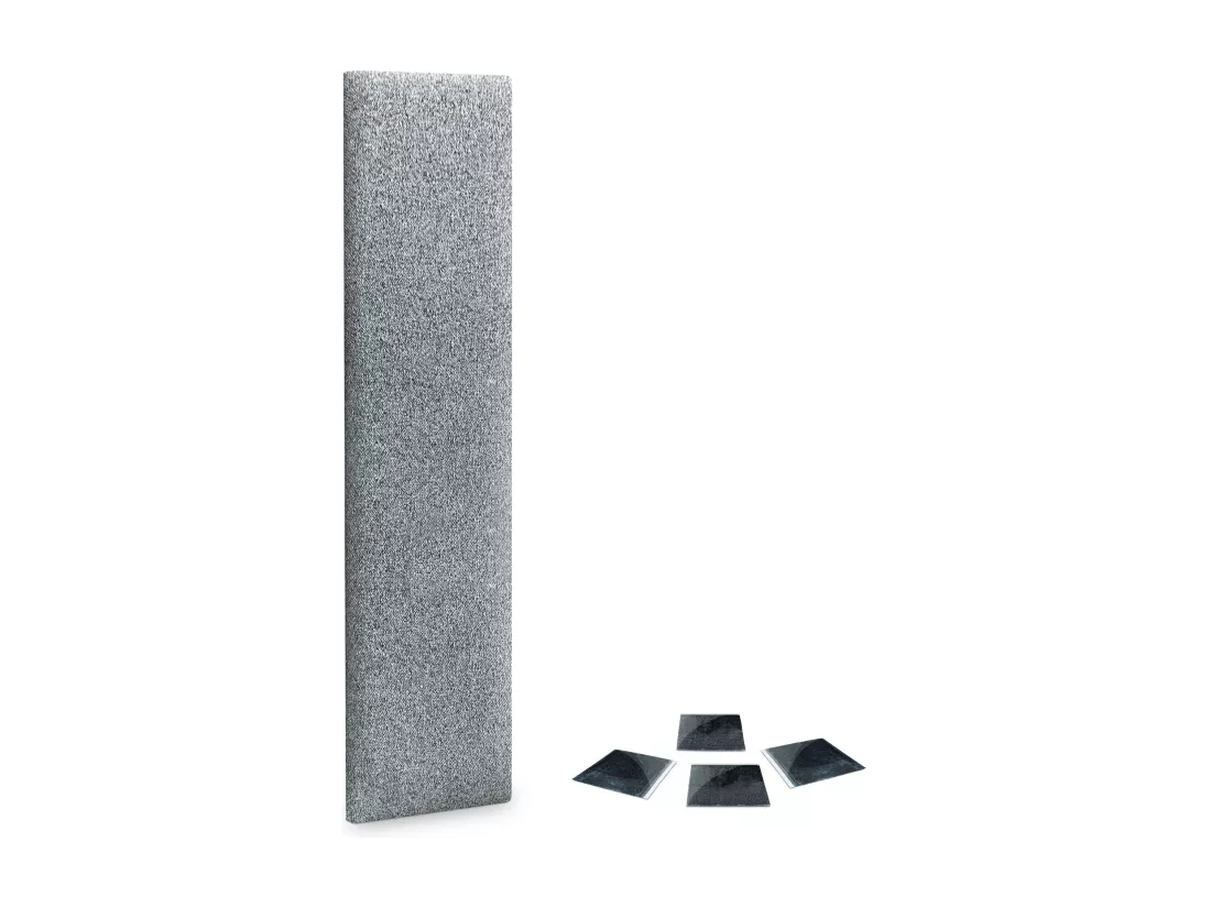 DHOME Lot de 1 Panneaux muraux en tissu auto-adhésifs Panneaux muraux absorbants acoustiques Protection contre les chocs (Gris perle, 60x20cm, x1)