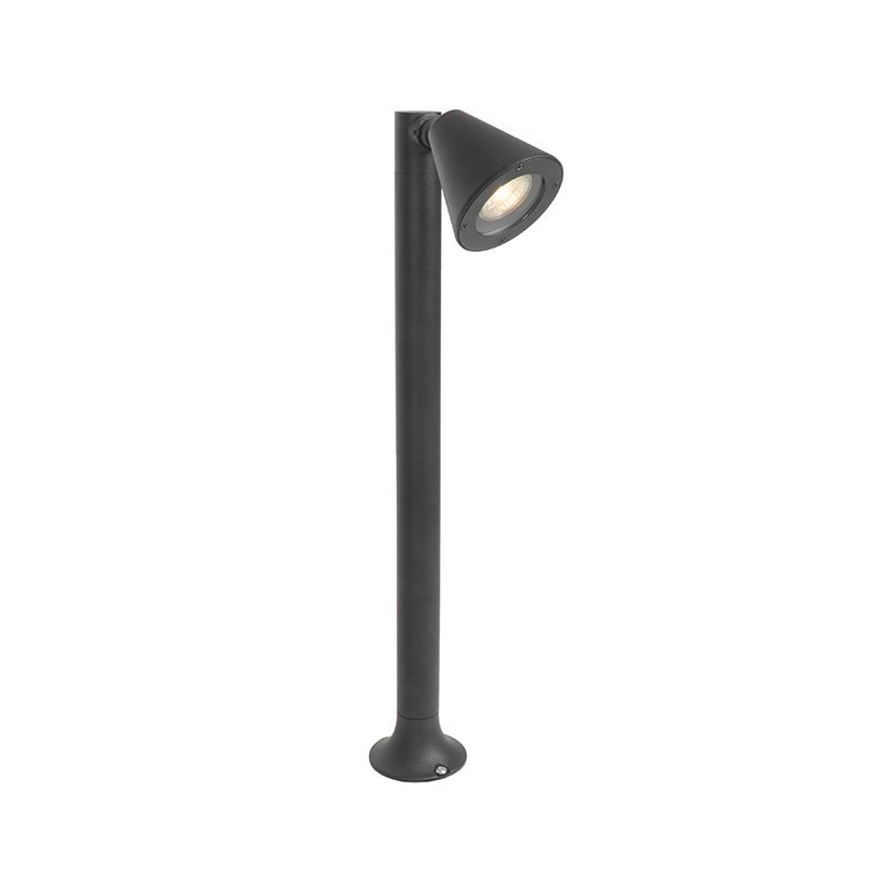 Modern buiten paaltje zwart 60 cm IP44 verstelbaar - Ciara