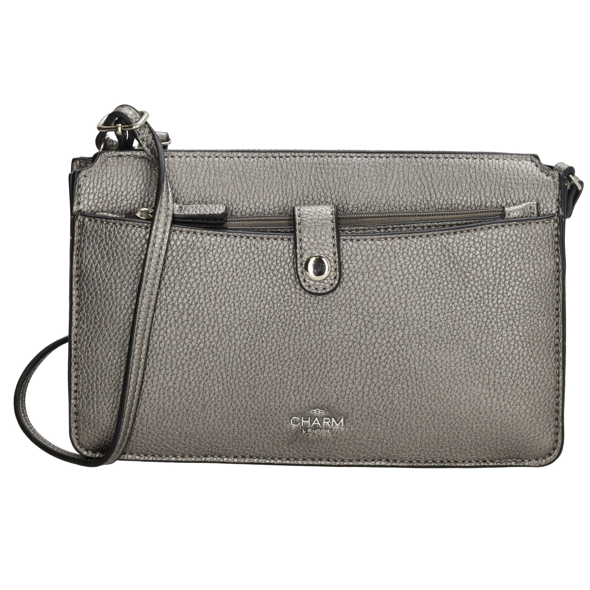 Charm London Stratford Schoudertas M Pewter