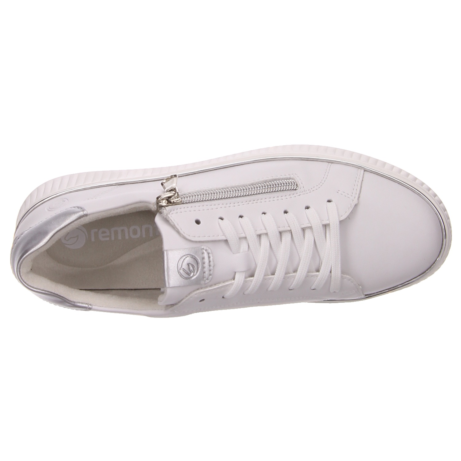 Remonte Schnürhalbschuh weiß weiss/weiss kombi