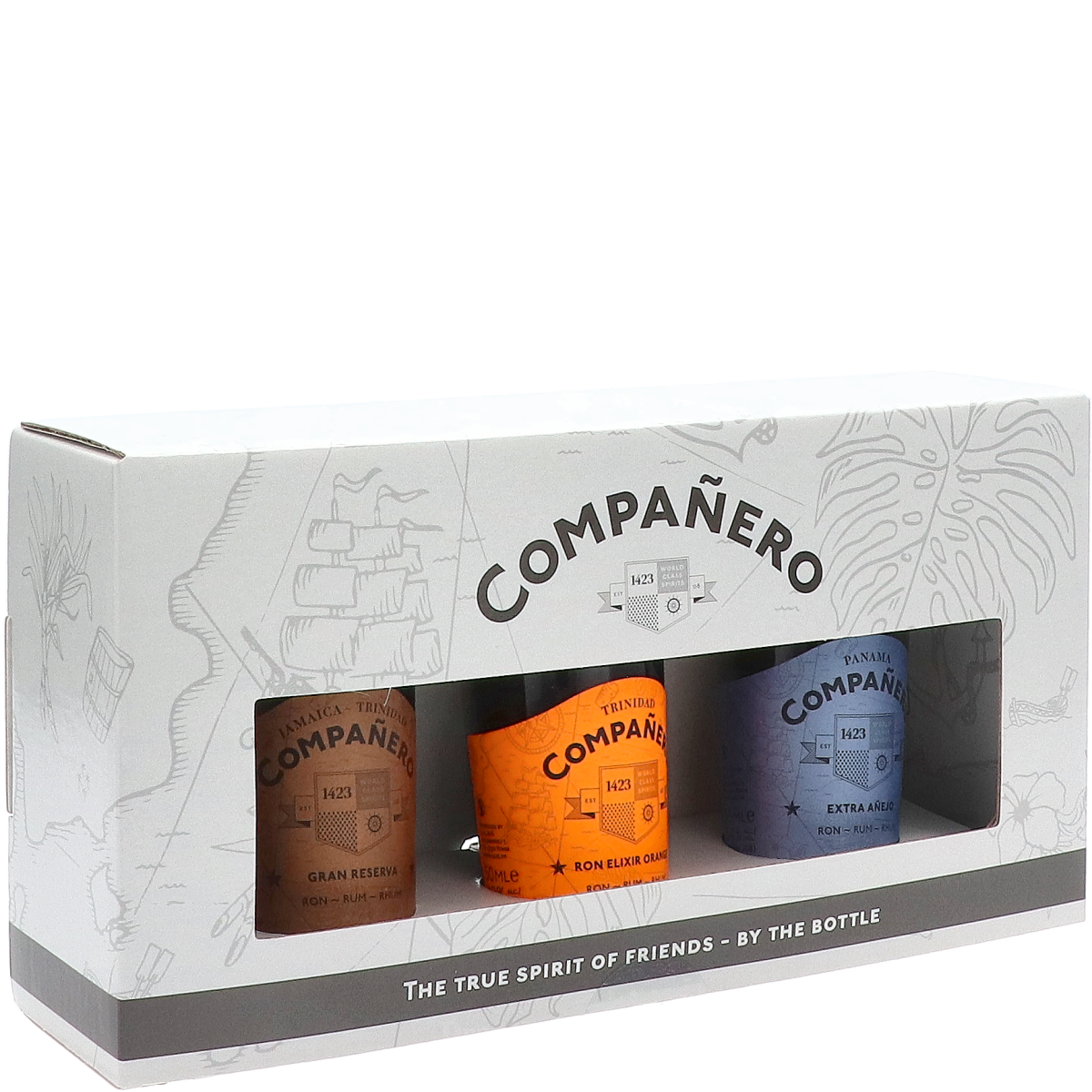Companero The True Spirit Of Friends Mini Cadeaupakket 15 cl