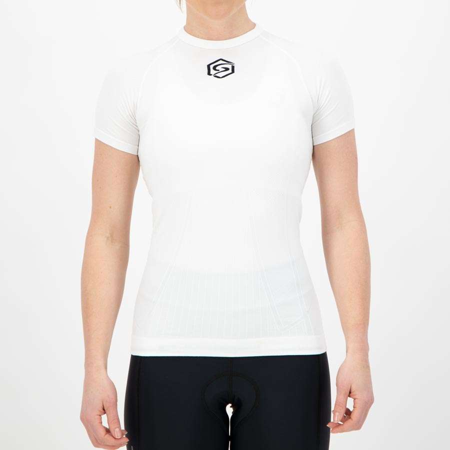 FUTURUM Recycled Ondershirt Korte Mouwen Wit Dames
