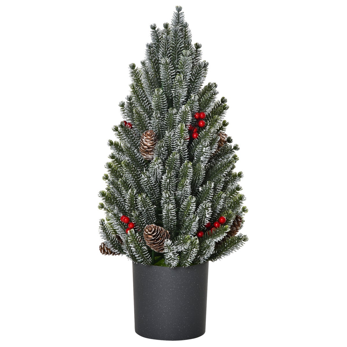 HOMCOM Kunstkerstboom, Ø27 x 47 cm, PE, PVC, Groen