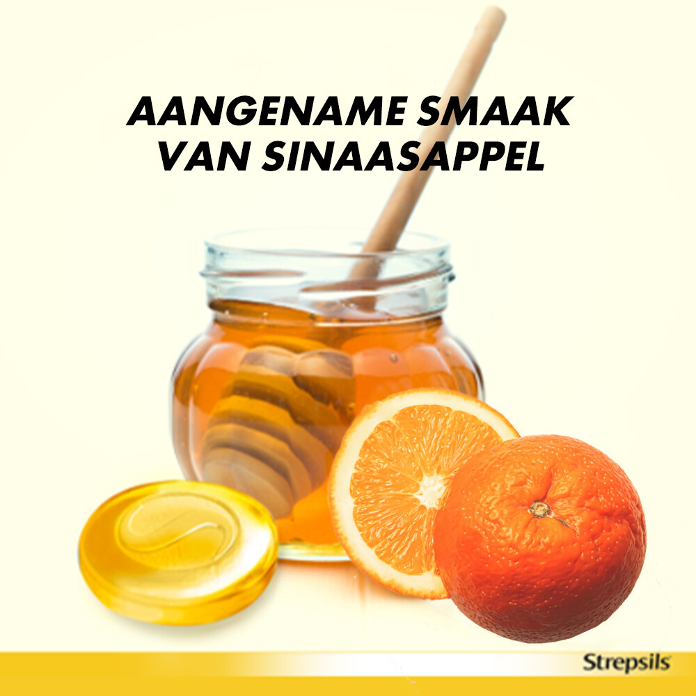 Strepsils Zuigtabletten Sinaasappel & Vitamine C36 tabletten