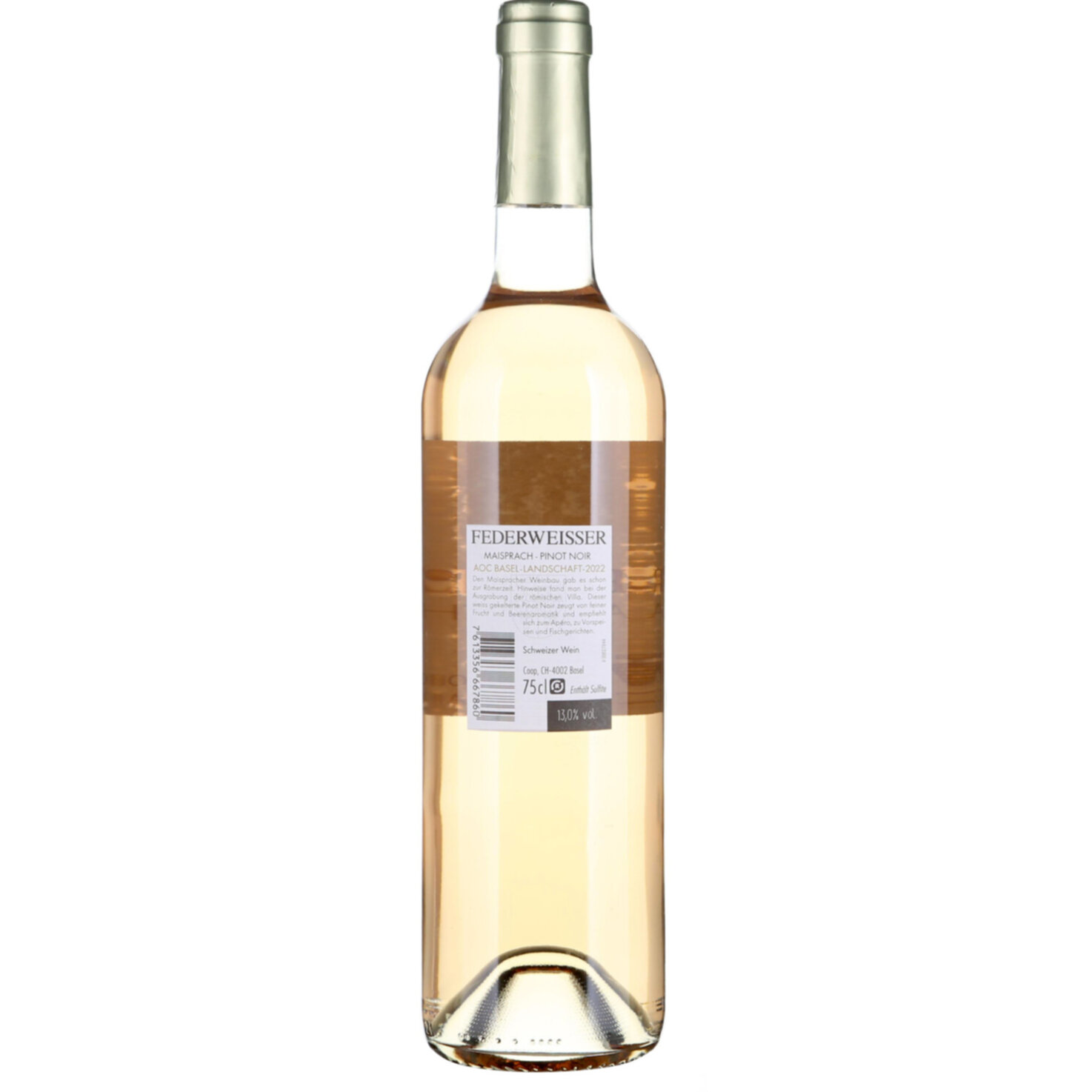 Basel-Landschaft AOC Maisprach Pinot Noir Federweisser -75cl