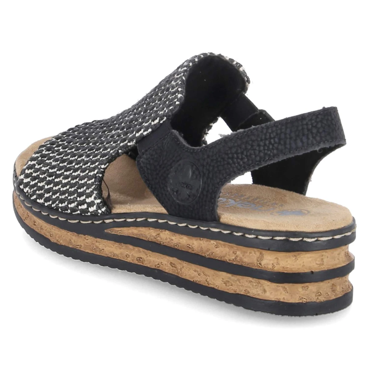 RiekerSandalen - schwarz kombi