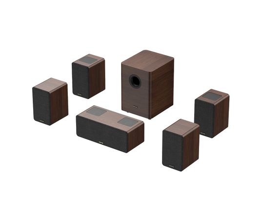 HIWILL - Barre de son -audio m514 5.1.4 dolby atmos brun foncé