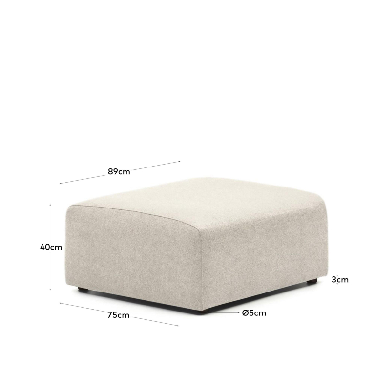 Kave Home Neom hocker 75x89 Beige