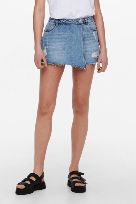 Only blauwe dames korte broek