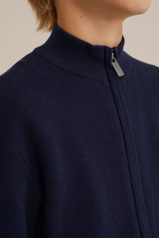 Blue Ridge - Jongens Vest - Marineblauw - Katoen - Regular Fit