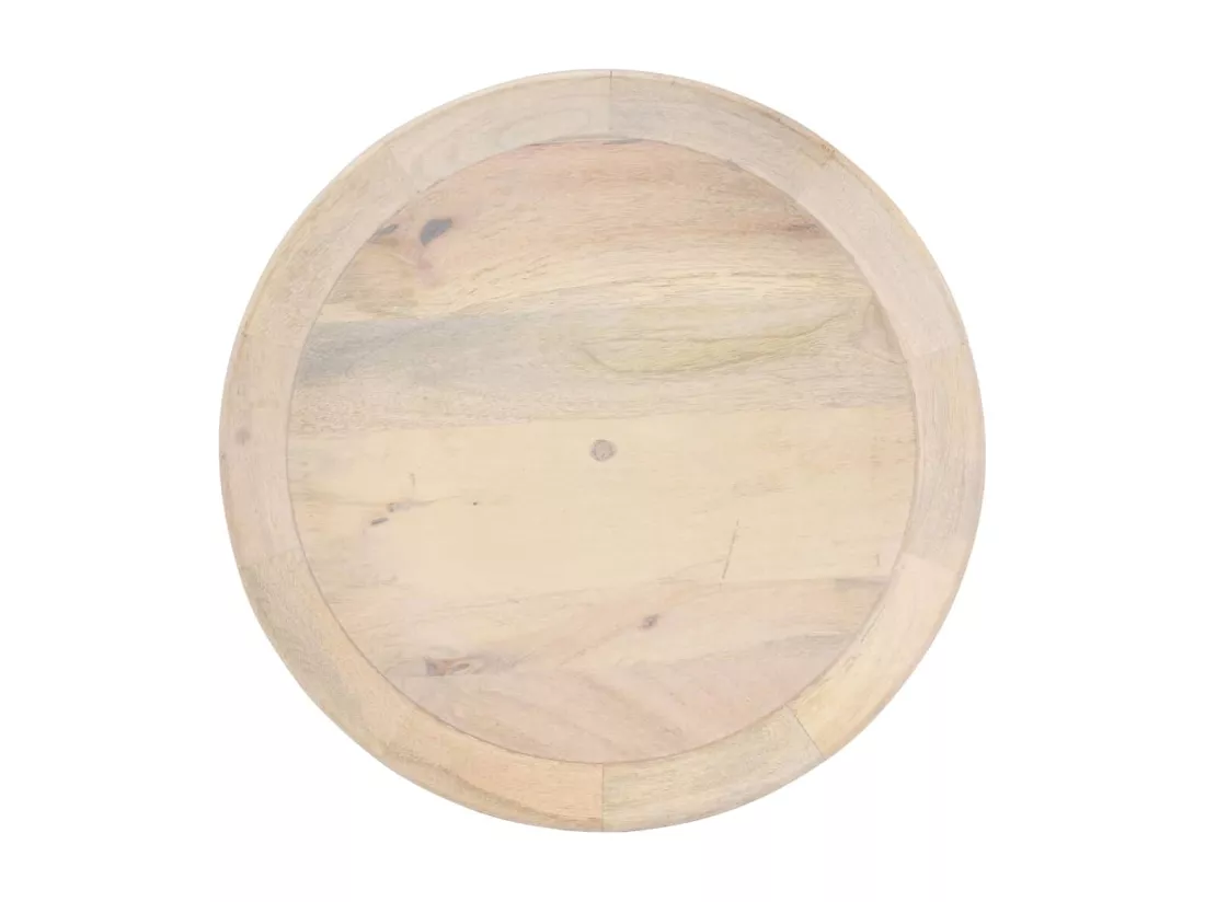 Table d'appoint Ø50x55 cm Bois de manguier massif
