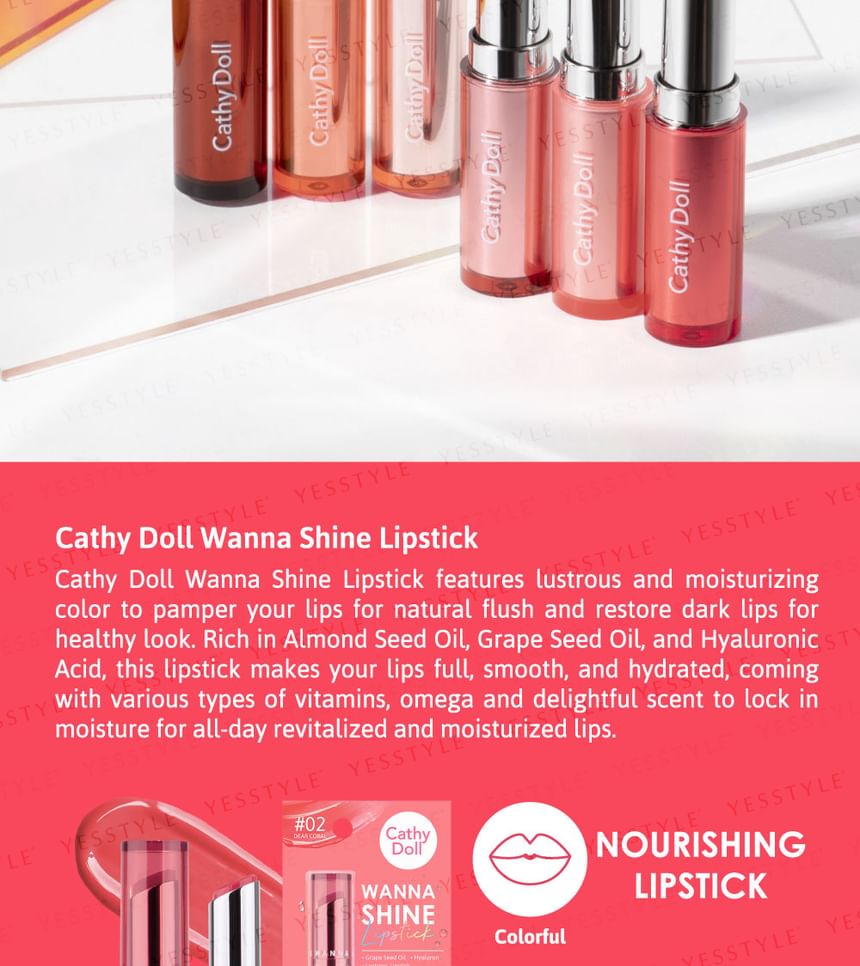 Cathy Doll - Wanna Shine Lippenstift