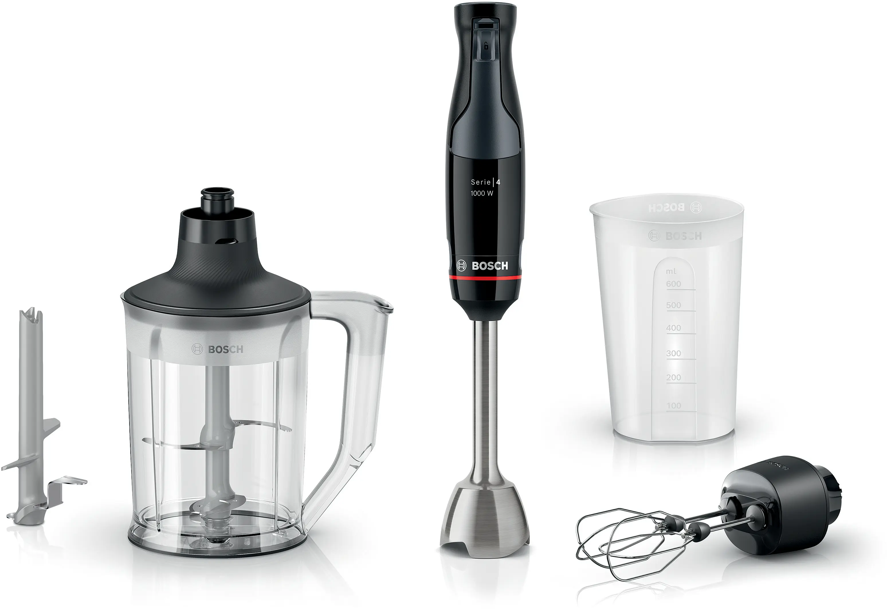Serie 4 Staafmixer ErgoMaster 1000 W Zwart, Antraciet