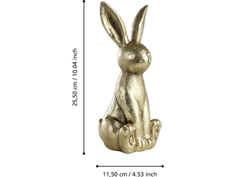 EGLO Hase Chilandy 25.5 cm, Gold Hasenfigur