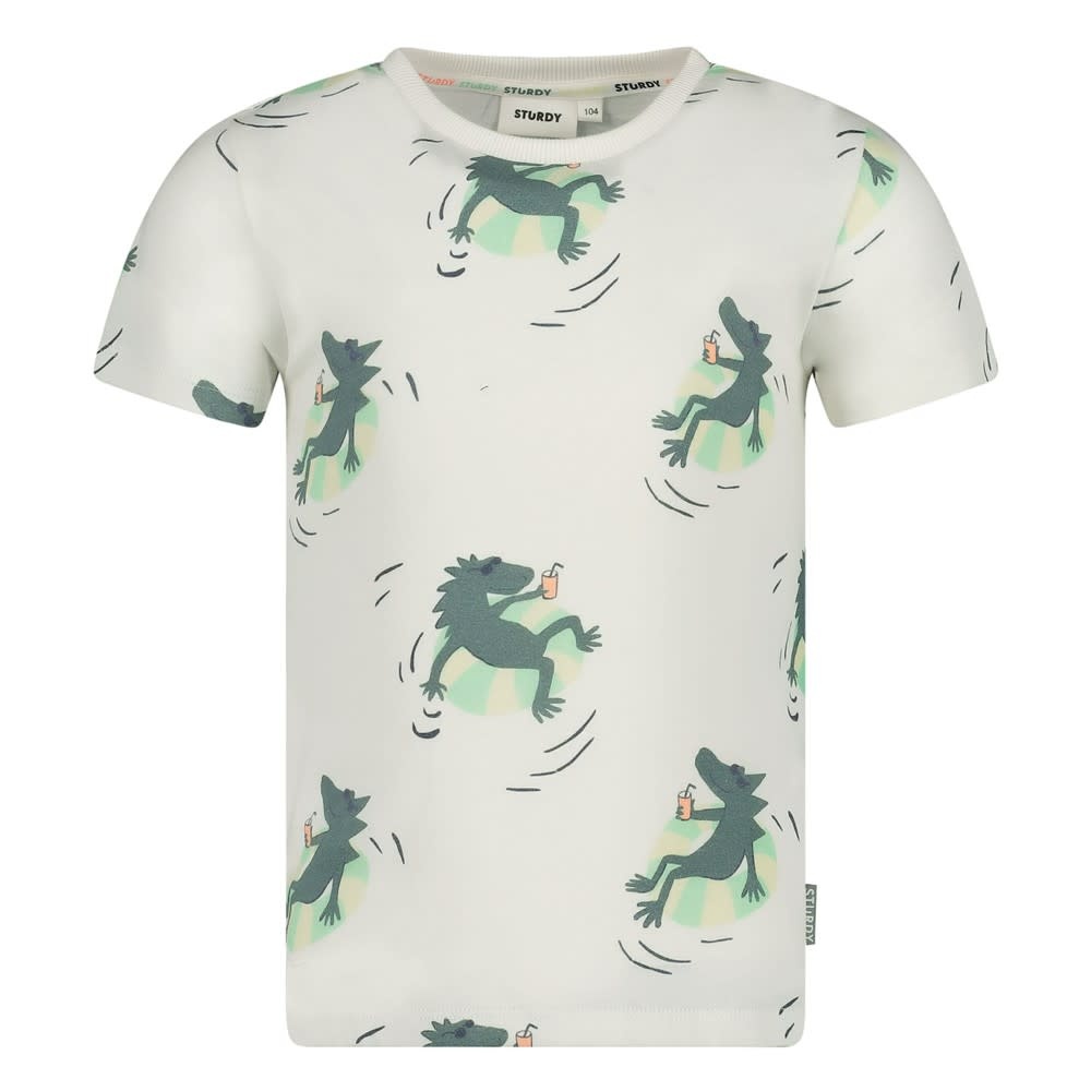 Sturdy Sturdy t-shirt aop - Lagoon Legends wit