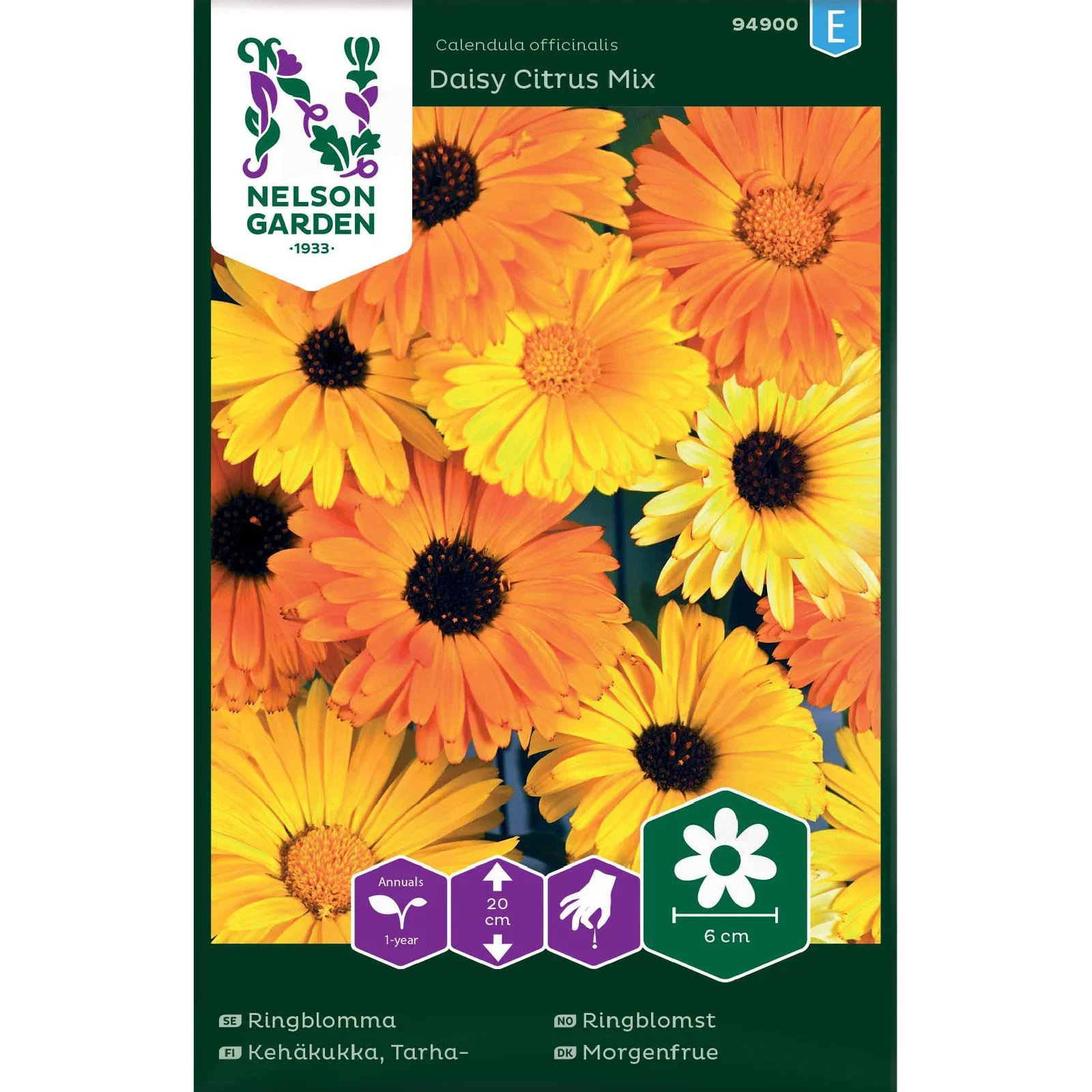Calendula officinalis Daisy Citrus Mix Ringblomst Daisy Citrus Mix