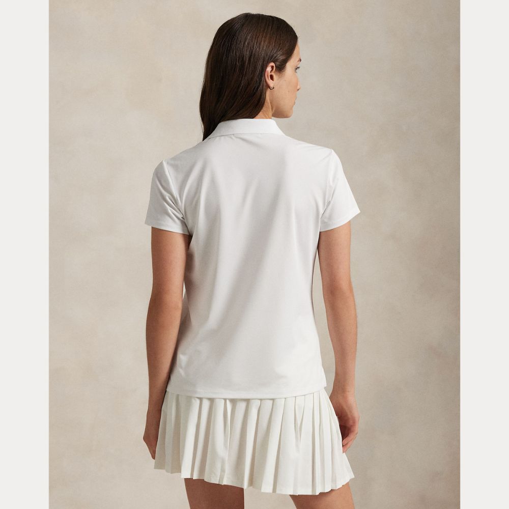 Tailored Fit Pique Dame Hvit