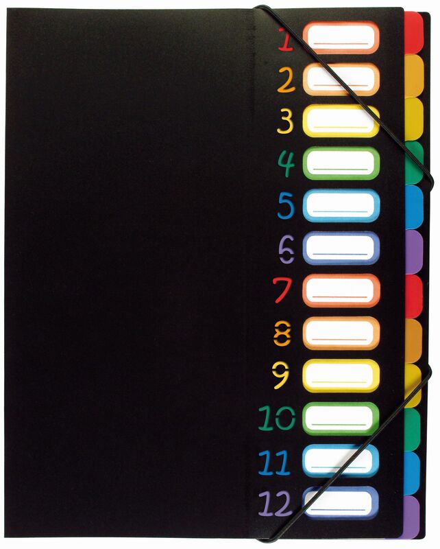 Viquel Organisationsmappe Rainbow Class, A4, schwarz/bunt