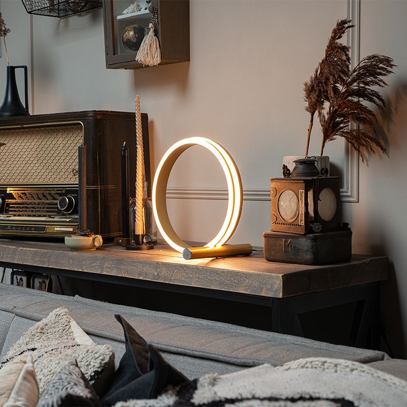 Design tafellamp messing incl. LED 3-staps dimbaar - Navara