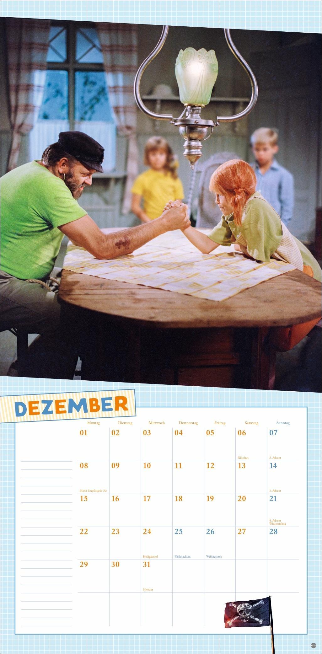 Pippi Langstrumpf Broschurkalender 2025