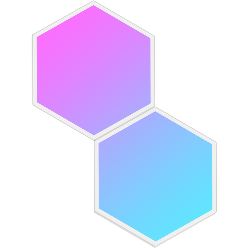 Govee Wandleuchte Hexa Light Panels, 2 Stück, multicolor