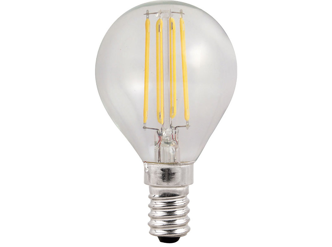 LÂMPADA LED ESFÉRICA AUCHAN E14 40W LUZ AMARELA