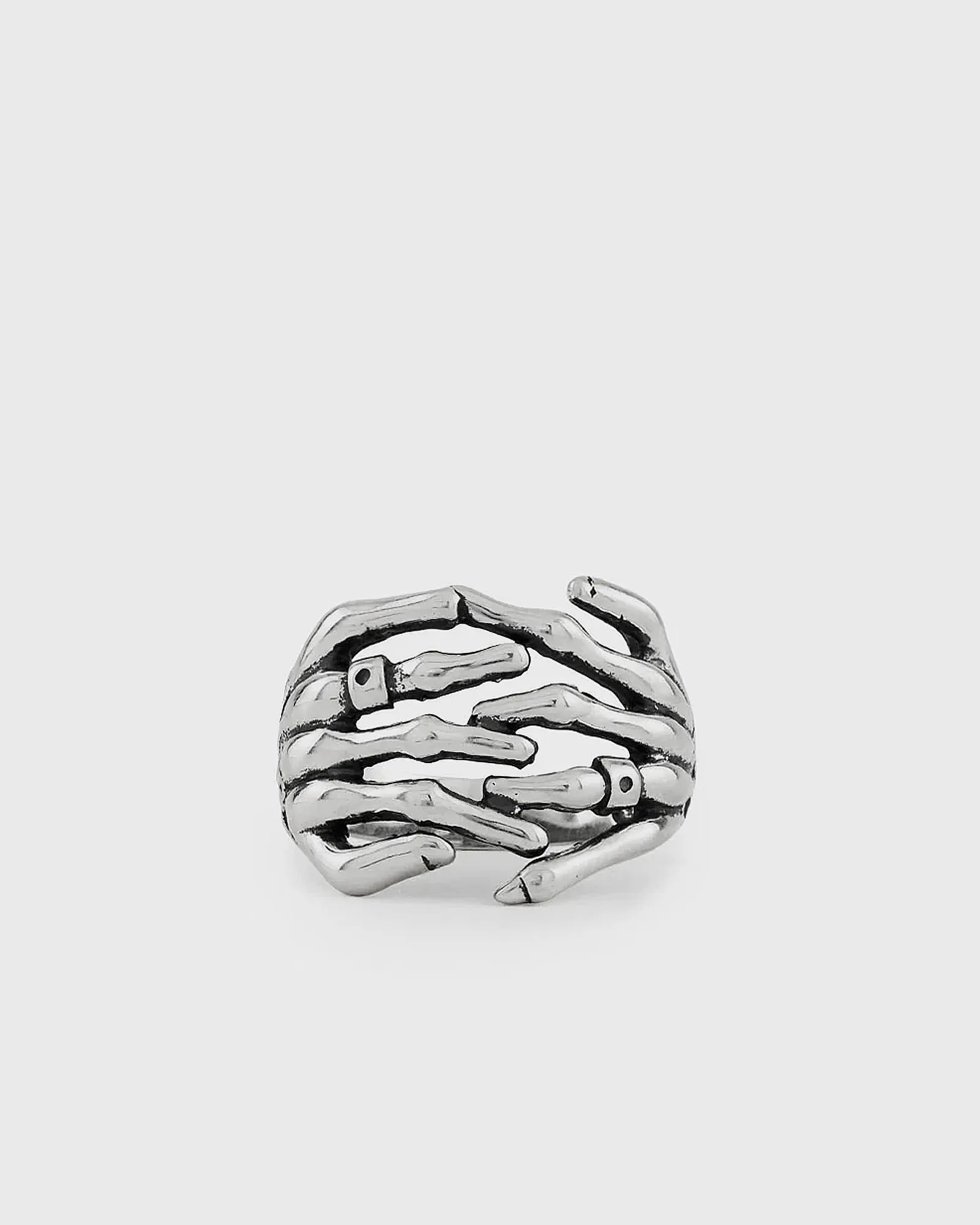 Serge DeNimes Silver Skeleton Hands Ring
