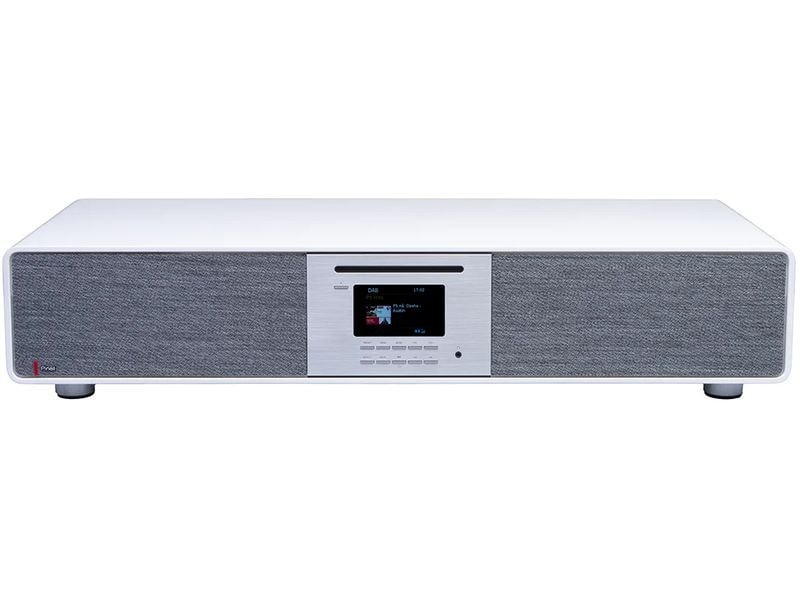 Pinell Stereoanlage Supersound 901 Weiss Hi-Fi System mit CD-Player, Bluetooth, DAB /FM-Radio und integriertem Subwoofer
