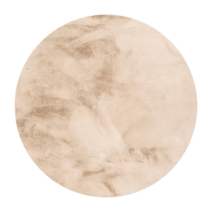 Rond Hoogpolig vloerkleed - Comfy Supreme Beige