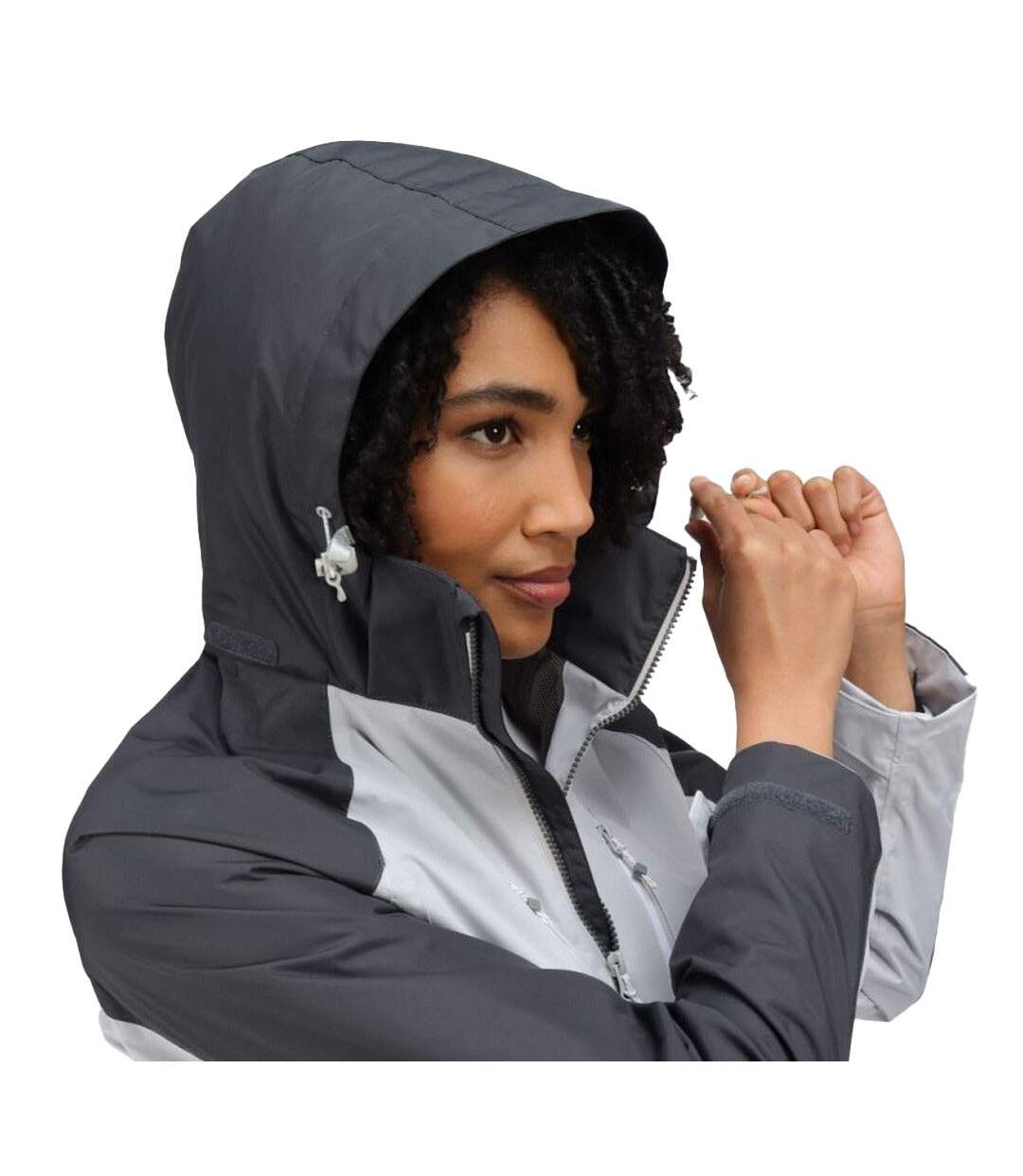 Regatta - Veste imperméable CALDERDALE - Femme (Noir / Gris clair) - UTRG5841