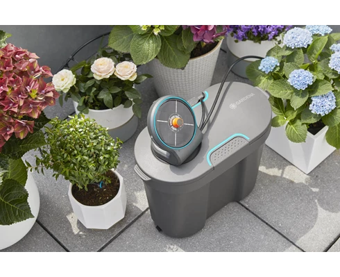 Gardena AquaBloom med vattenbehållare