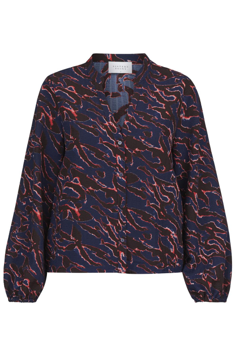 SisterS point blauwe dames blouse
