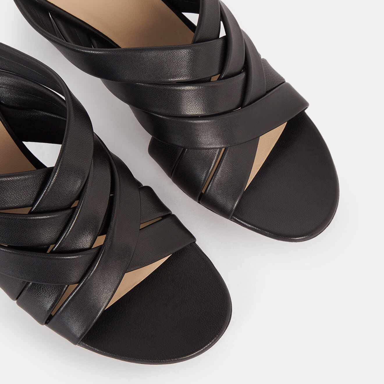Wandler Mules en Cuir noires - Talon 7 cm