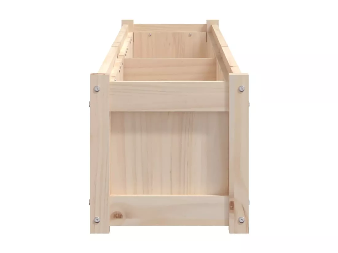 Jardinière 180x31x31 cm bois de pin massif