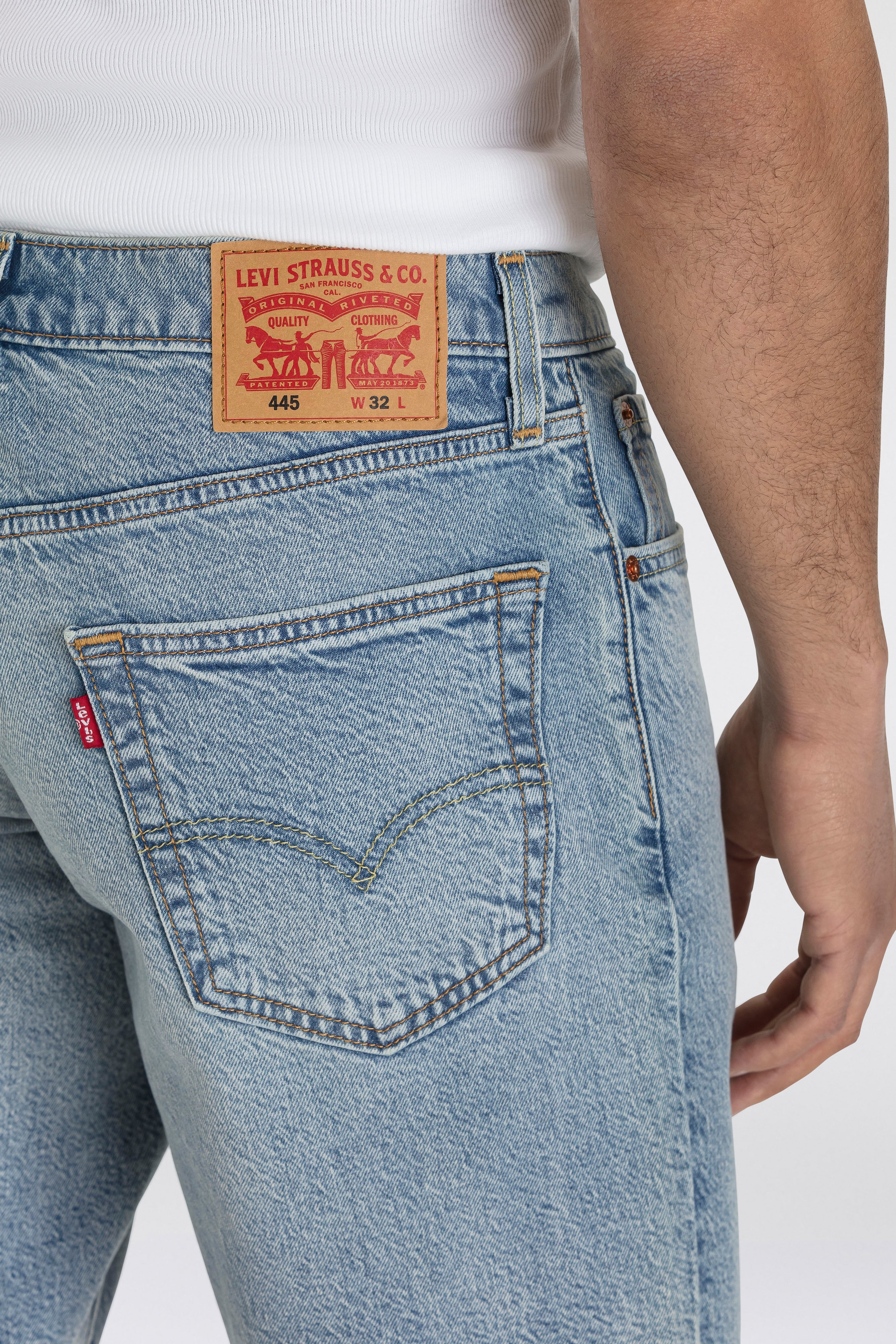 Levi's® Jeansshorts »445 ATHLETIC SHORTS«, Sommerhose mit Stretchanteil
