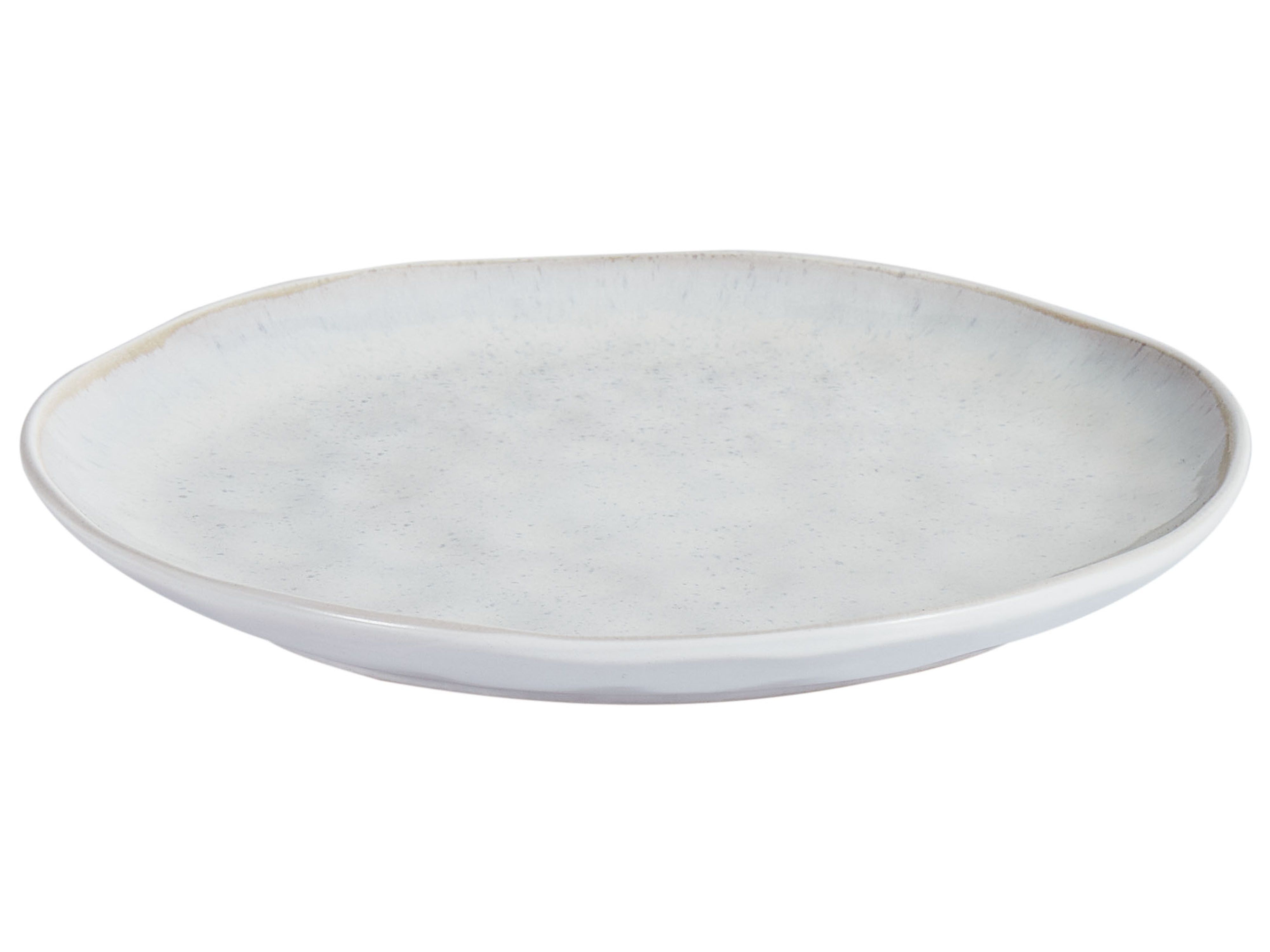 Set van 8 dinerborden SESAME Steengoed Lichtgrijs