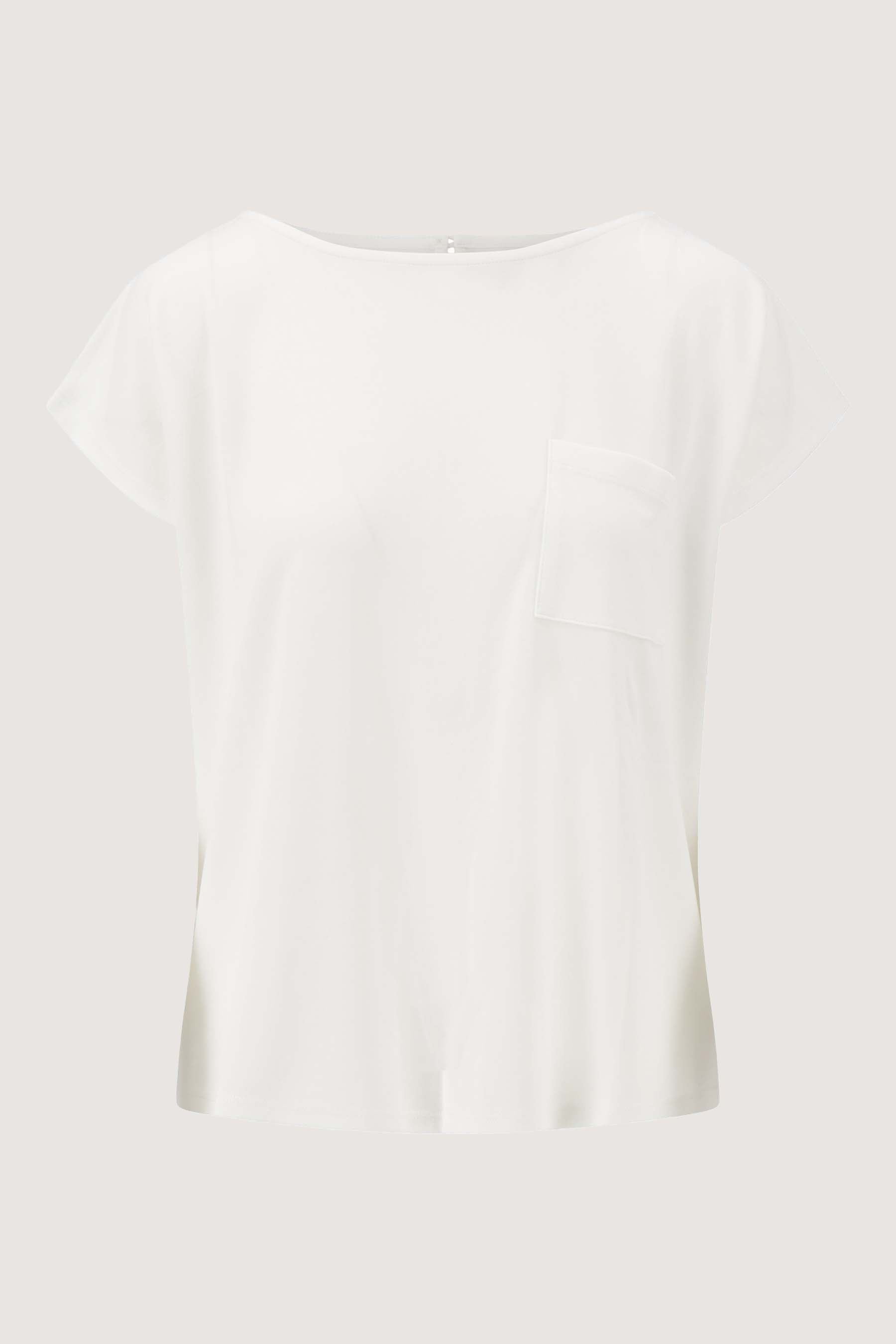 top met boothals met borduur