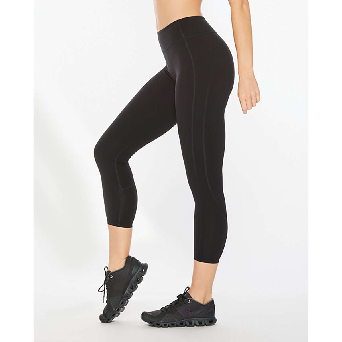 2XU Form Mid-Rise Compression 7/8 Hardloopbroek Zwart/Zilver Dames