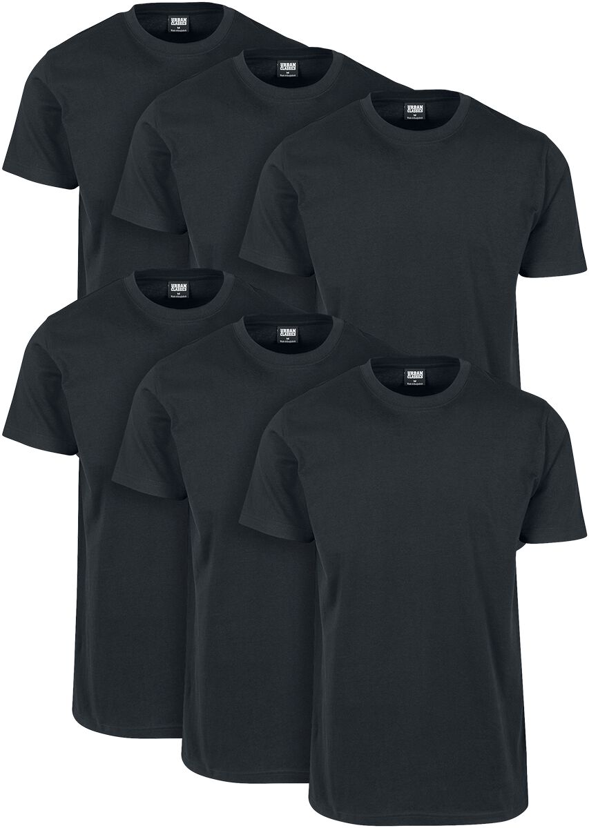 Lot de 6 T-shirts Basiques | Urban Classics T-Shirt Manches courtes