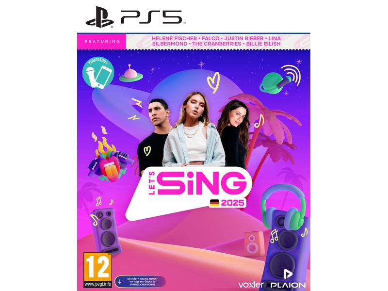 GAME Let's Sing 2025 German Version Anspruchsvolles Karaoke-Spiel für die PlayStation 5