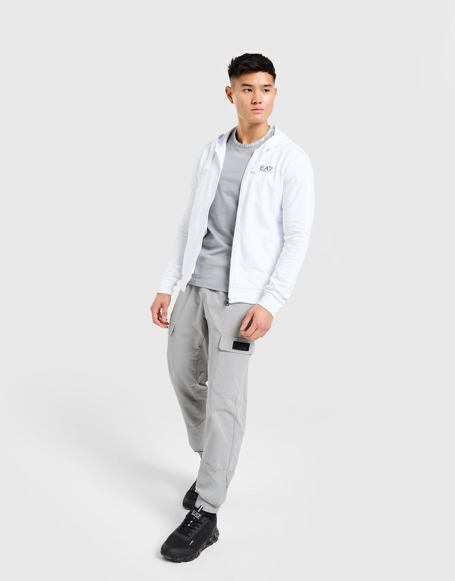 Emporio Armani EA7 Sweat à Capuche Zippé Homme