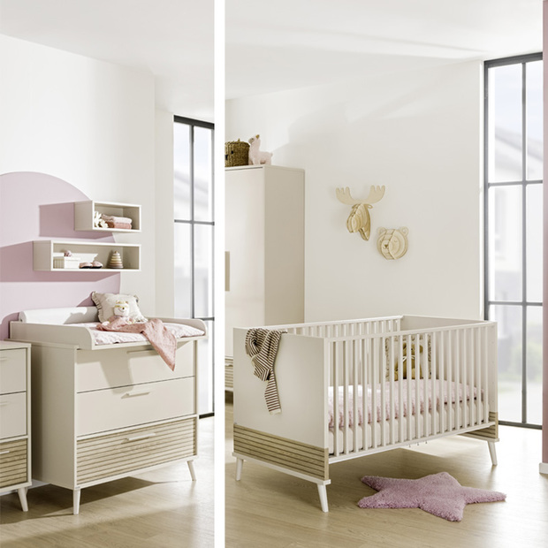 Chambre Duo Lit 70x140 + Commode EEFJE - PAIDI