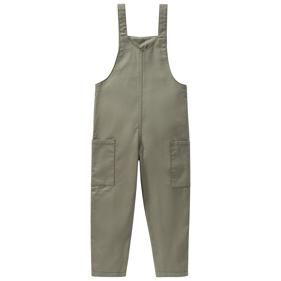 Topolino Pure Collection Kinder Latzhose mit seitlichen Taschen oliv