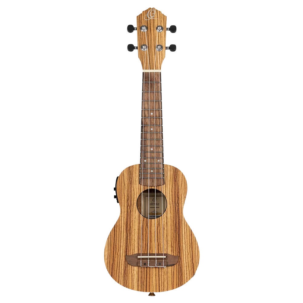 Ortega RFU10ZE Timber Series Natural E/A sopraan ukelele met gigbag