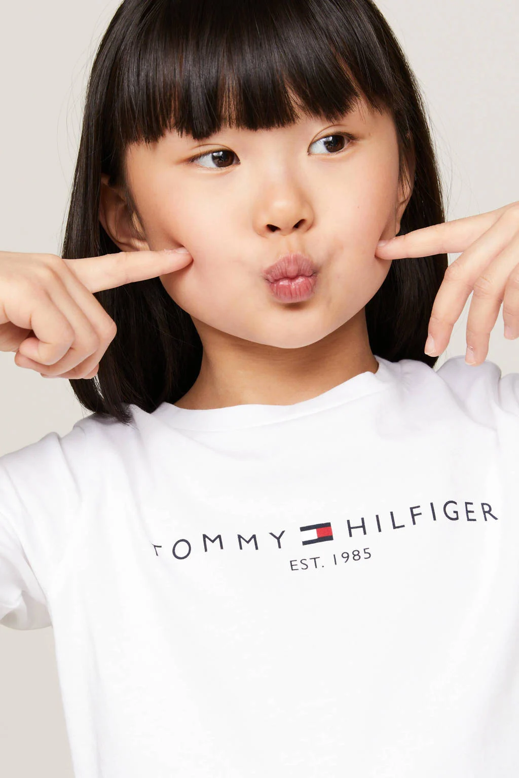 Tommy Hilfiger longsleeve van katoen wit