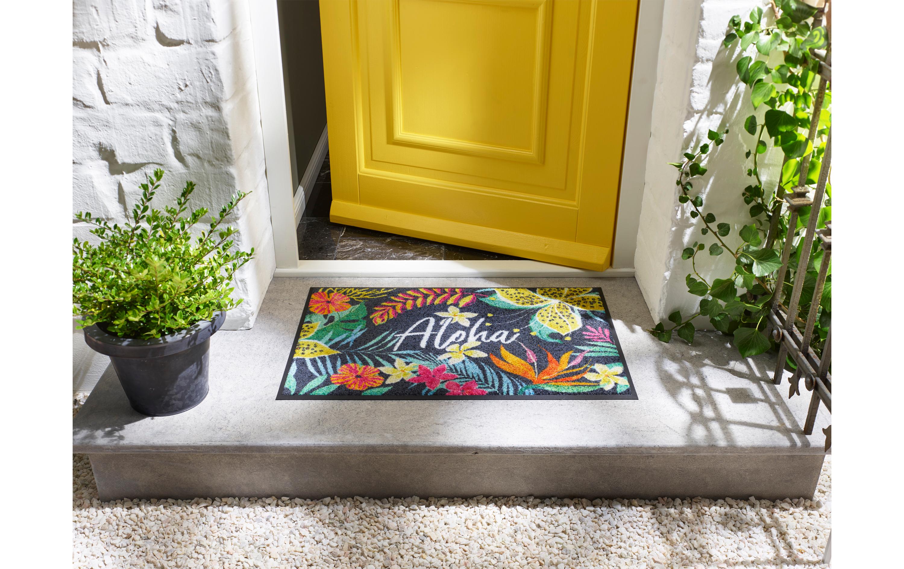 Fussmatte Aloha 50 cm x 75 cmRutschfeste Schmutzfangmatte